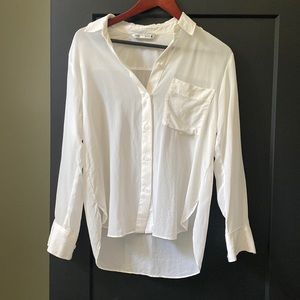 Sheer White Button down